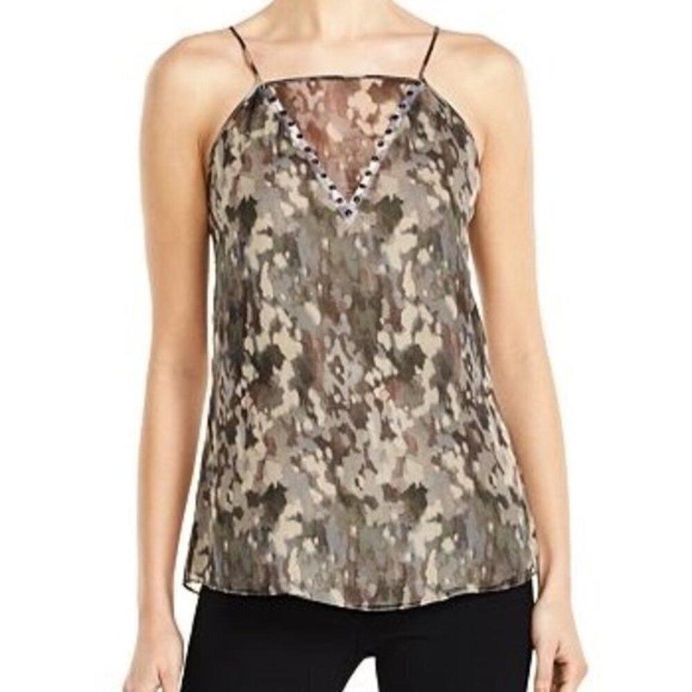 Haute Hippie Silk Camo Top NWOT
